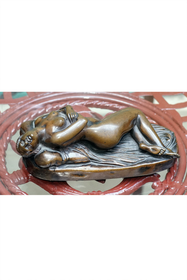 James PRADIER Bronze "Jeune femme en sommeil" (Young sleeping woman)