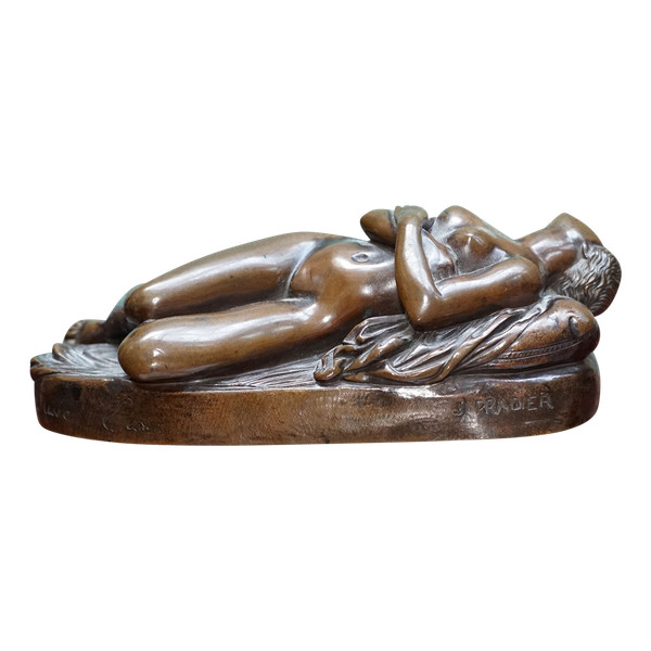 James PRADIER Bronze "Jeune femme en sommeil" (Young sleeping woman)