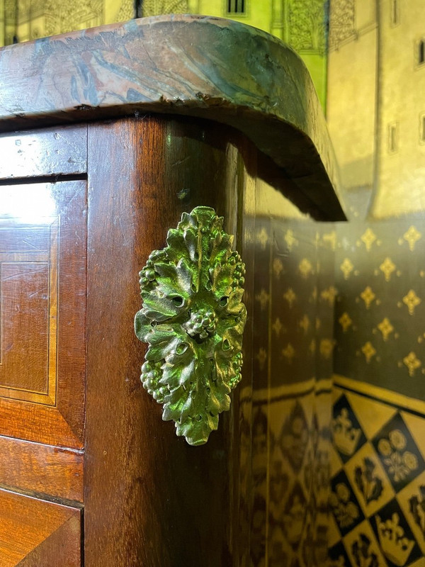 Louis XVI Style Marquetry Chest Of Drawers