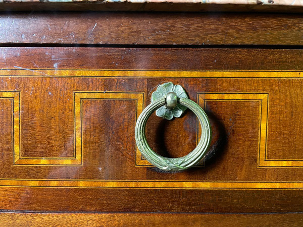 Louis XVI Style Marquetry Chest Of Drawers