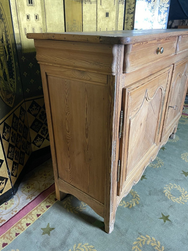 Credenza bassa Lorrain in abete XIX secolo