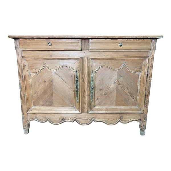 Credenza bassa Lorrain in abete XIX secolo