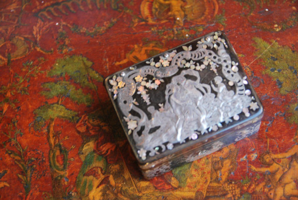 Tortoiseshell And Quilted Box, Naples Italy 18th Century