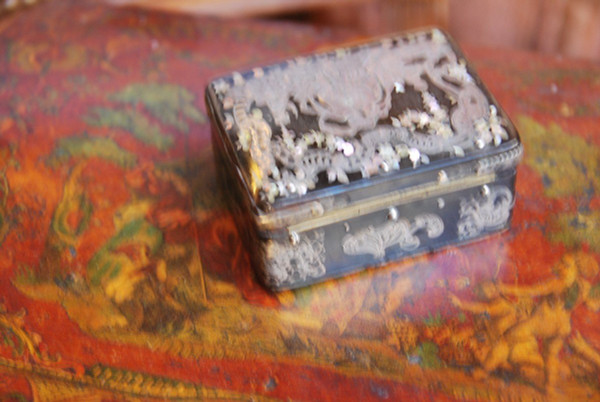 Tortoiseshell And Quilted Box, Naples Italy 18th Century