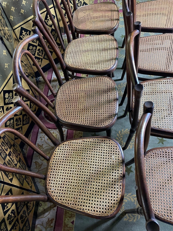 Suite Of 8 Thonet 56 Bistro Chairs