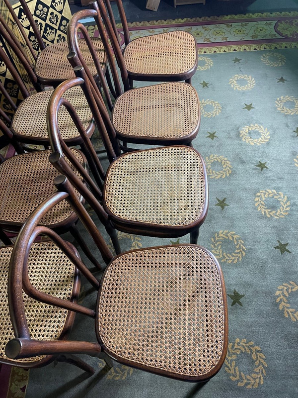 Suite Of 8 Thonet 56 Bistro Chairs