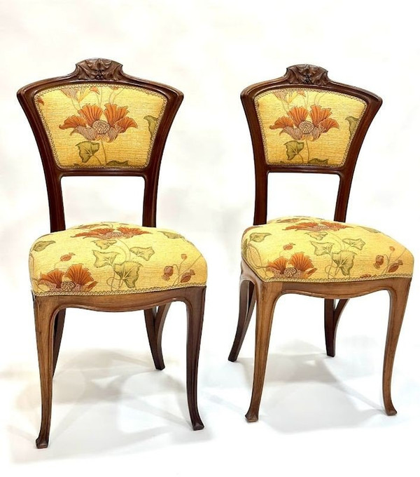 Art Nouveau Living Room Set “Ginkgo Biloba”