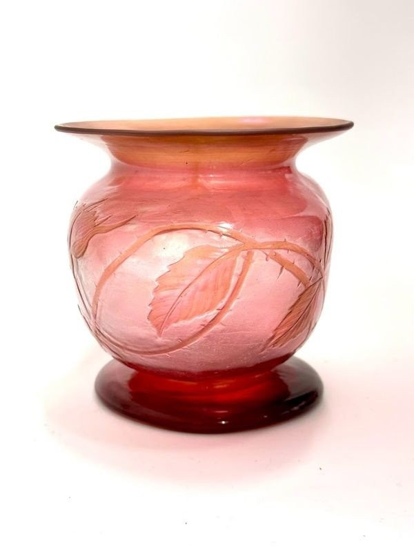 Henri Muller à Croismare Vase Art Nouveau "Aux Roses"