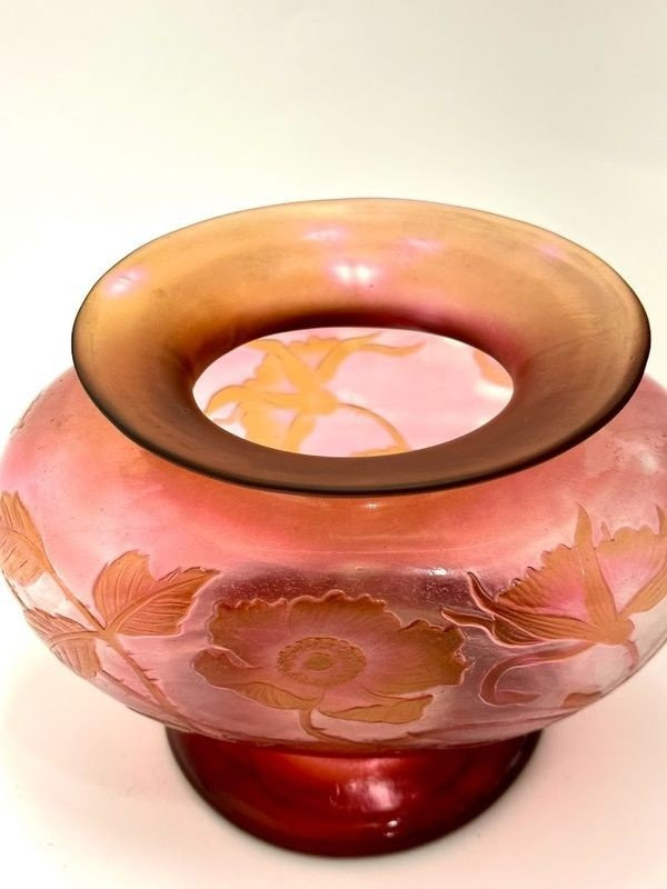 Henri Muller à Croismare Vase Art Nouveau "Aux Roses"