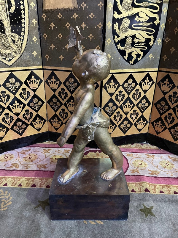 Bronzo al Bambino che indossa una stella di David firmato ANNOUK DUPONT 1/8