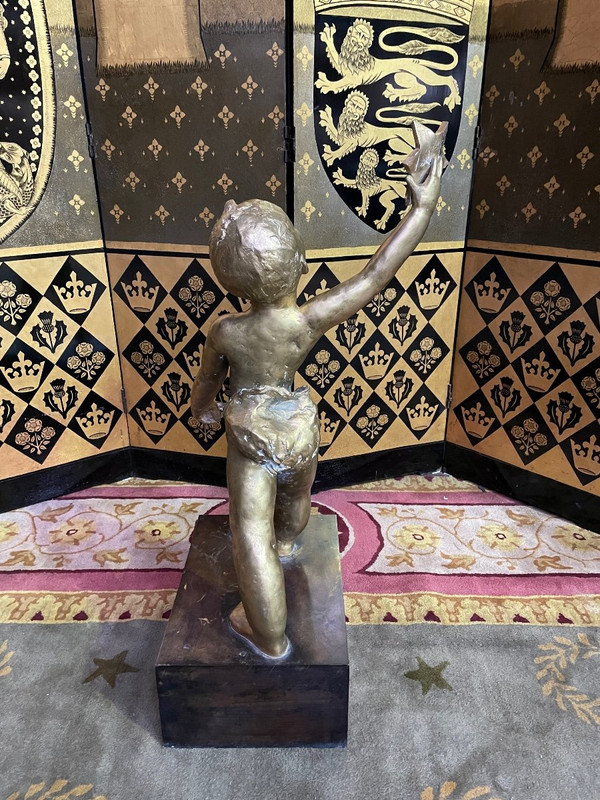 Bronzo al Bambino che indossa una stella di David firmato ANNOUK DUPONT 1/8