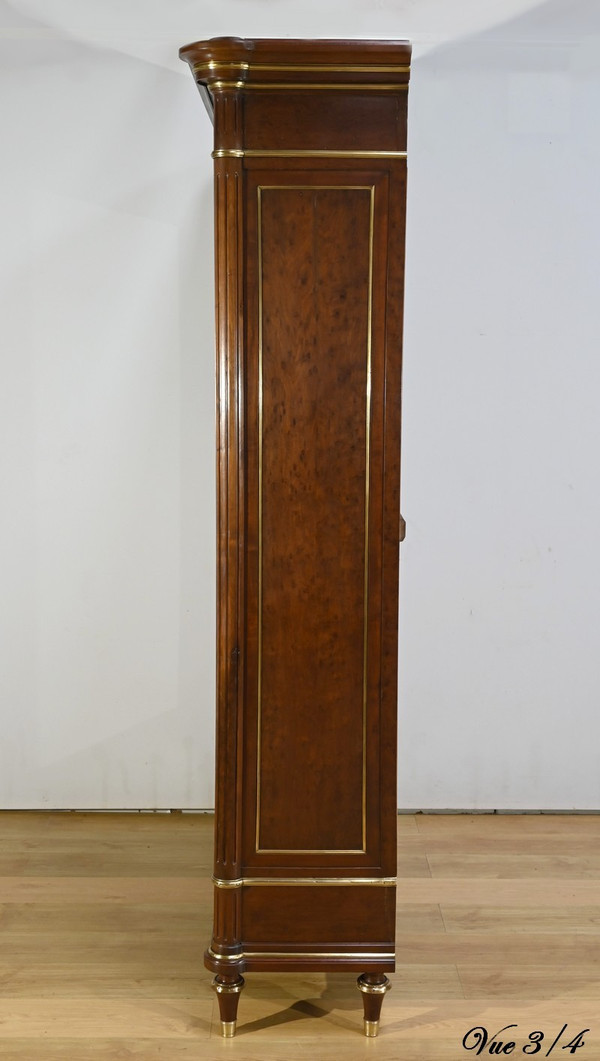 Large mahogany bookcase, Louis XVI style - Mid-19th century