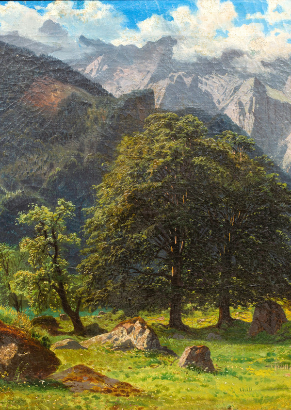 Obersee par François Roffiaen (1820-1898) Huile sur toile