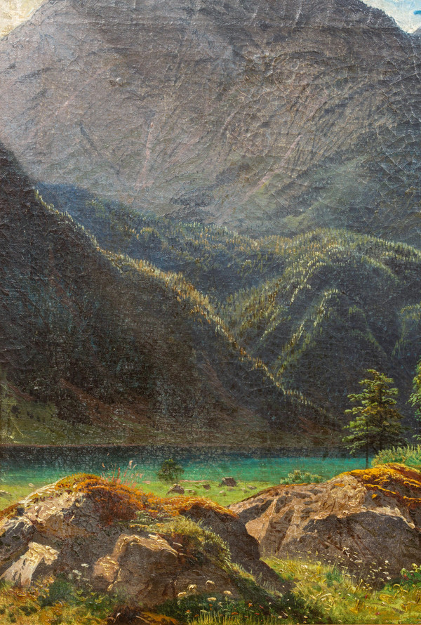 Obersee par François Roffiaen (1820-1898) Huile sur toile