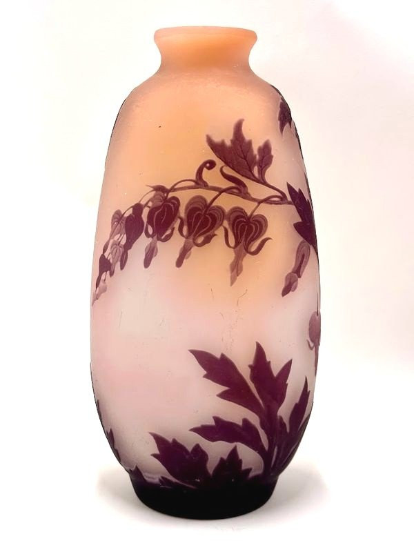 Emile Gallé Vase Art Nouveau  "Cœurs De Marie"