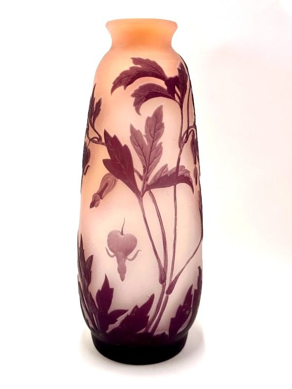 Emile Gallé Vase Art Nouveau  "Cœurs De Marie"