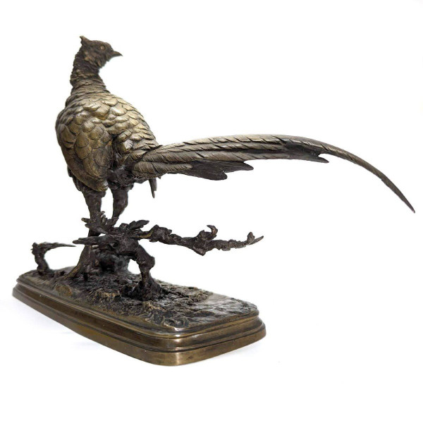 Ferdinand Pautrot Rare Model Of The Standing Pheasant 19th Century