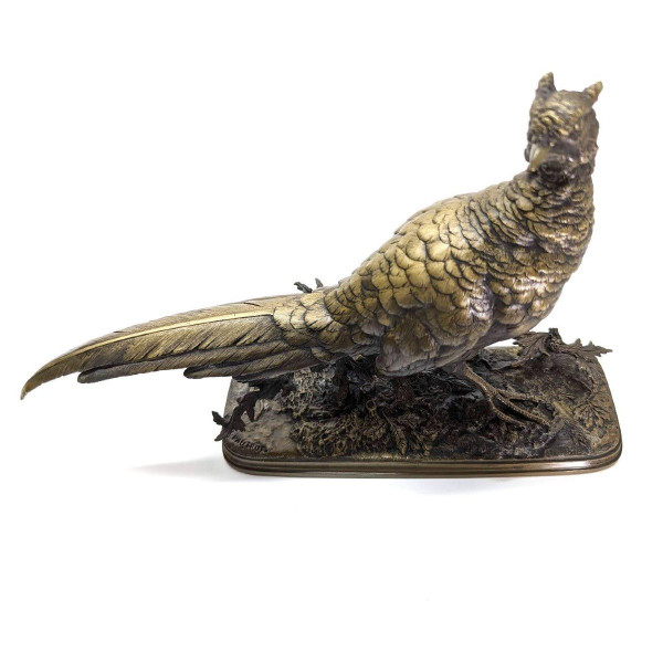 Ferdinand Pautrot Rare Model Of The Standing Pheasant 19th Century