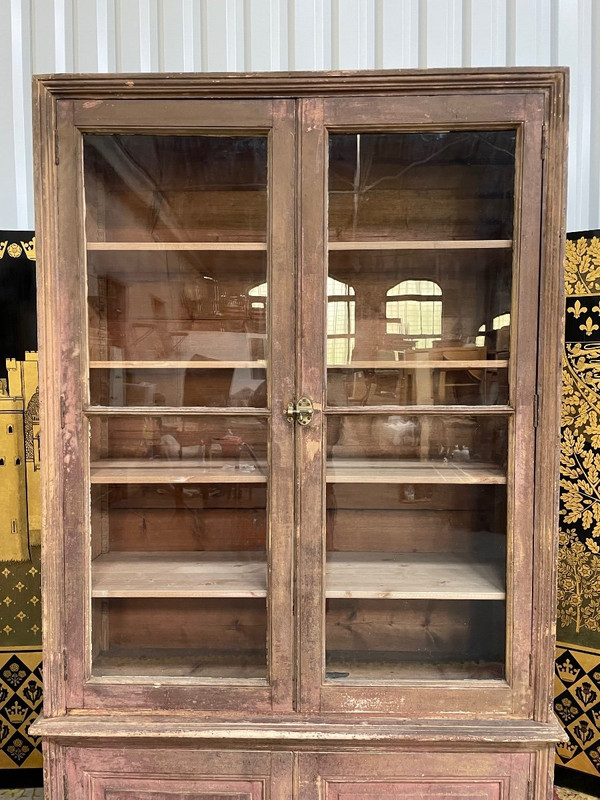 Vitrine - Buffet - Vaisselier - Bibliothèque Patine Ancienne