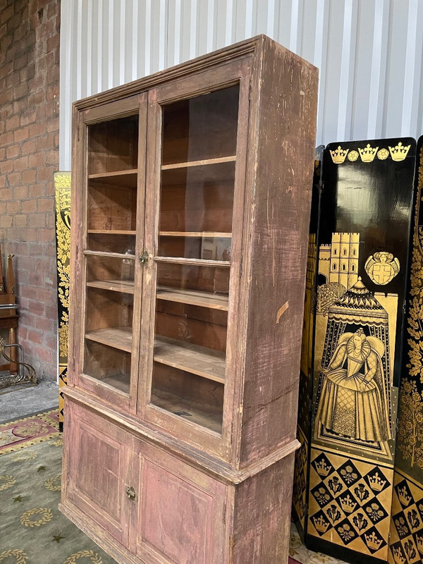 Vitrine - Buffet - Vaisselier - Bibliothèque Patine Ancienne