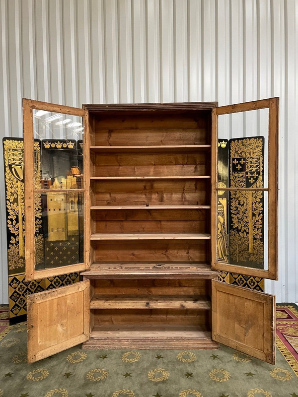 Vitrine - Buffet - Vaisselier - Bibliothèque Patine Ancienne