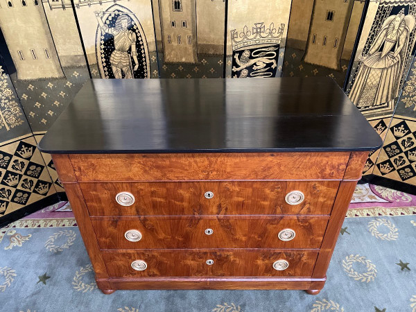 Empire elm chest of drawers