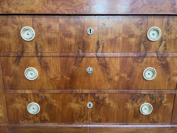 Empire elm chest of drawers