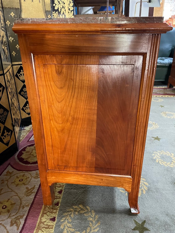 Art Nouveau cherrywood chest of drawers