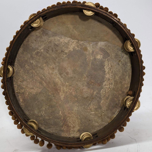 Tambourine With Elegant Spanish Women, 19th Century