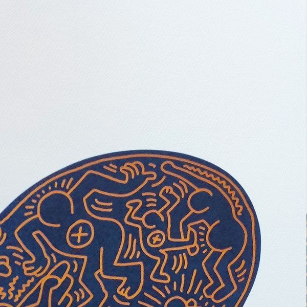 1990s Original Gorgeous Keith Haring Limited Edition Lithograph