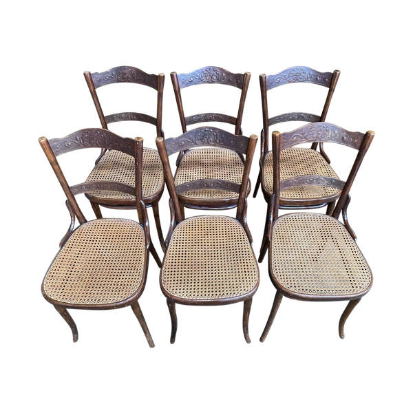 Suite Of 6 Bistro Chairs THONET 97