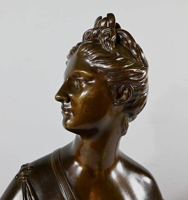 Bronze “Diane the Huntress”, after Houdon – Late 19th century