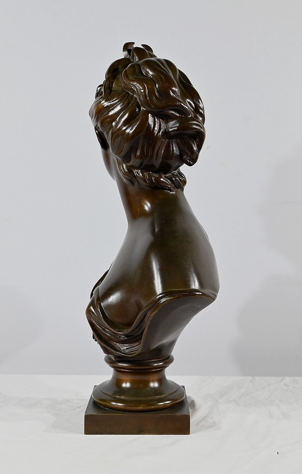 Bronze “Diane the Huntress”, after Houdon – Late 19th century