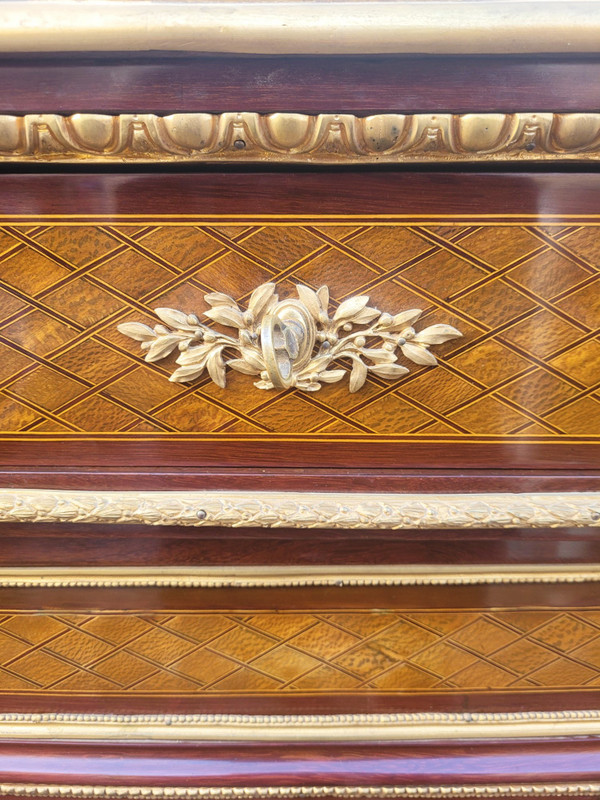 *Promotion *Sideboard auf Stützhöhe mit Intarsien, Napoleon III., 19. Jahrhundert