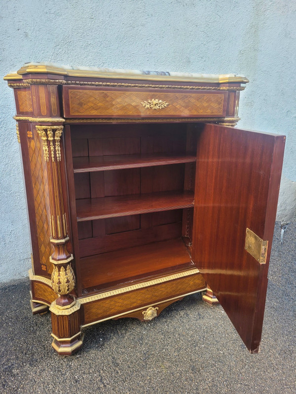 *Promotion *Sideboard auf Stützhöhe mit Intarsien, Napoleon III., 19. Jahrhundert