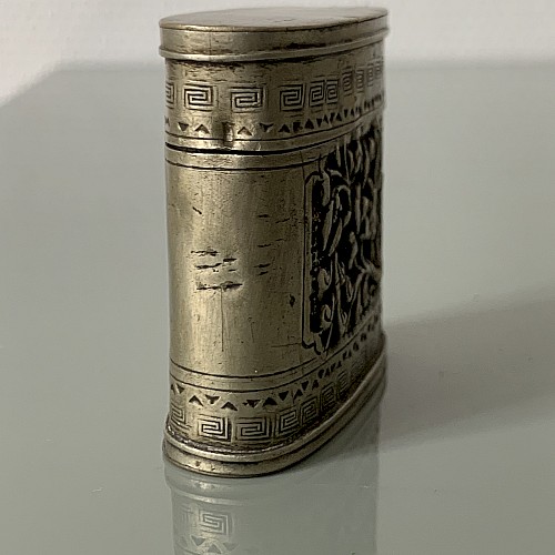 Silver Alloy Opium Box