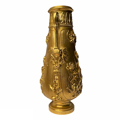 Corrieaux Gilt Bronze Baluster Vase