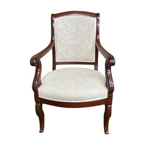 Restoration Period Mahogany Armchair