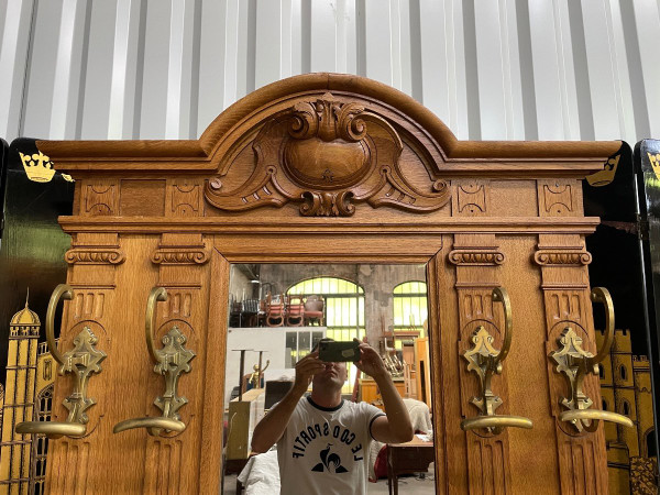 Entrance Cloakroom In Napoleon III Oak