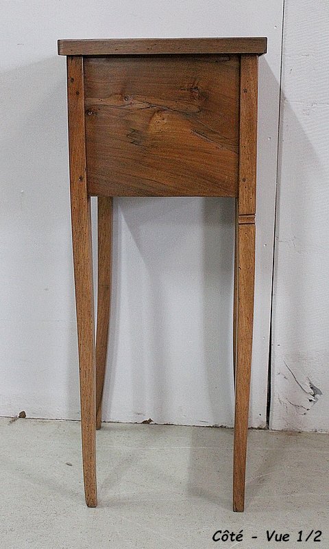 Small Curtain Table, Solid Walnut - Nineteenth