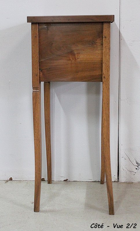 Small Curtain Table, Solid Walnut - Nineteenth