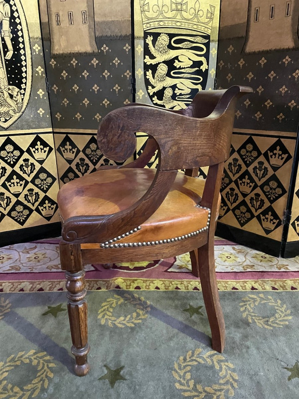 Louis Philippe Period Office Armchair