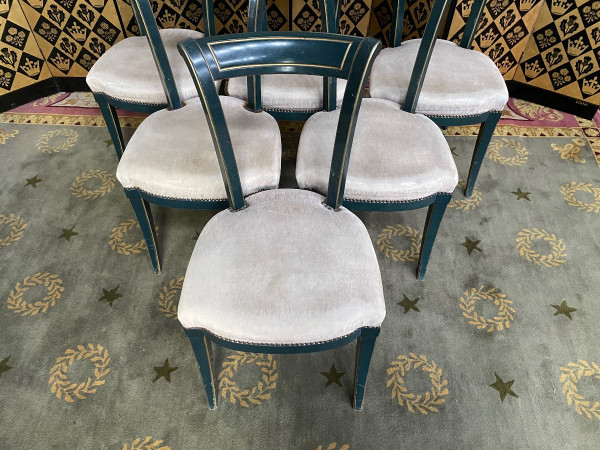 Suite Of 6 Louis XVI Style Chairs By “Maurice Hirch”