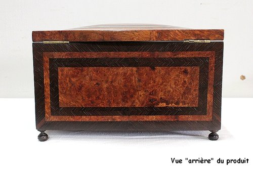 Small Veneer Wood Box, Napoleon III Period - Nineteenth