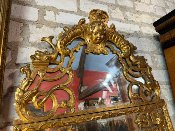 REGENCY STYLE PARCLOSED MIRROR