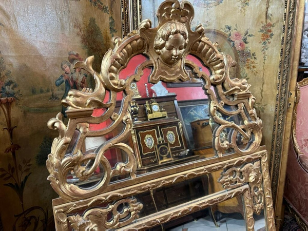 REGENCY STYLE PARCLOSED MIRROR