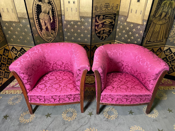 Pair Of Bergere Armchairs Art Deco period