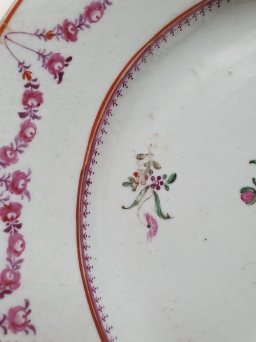 Chinese export porcelain plate from the late 18th /early 19th c