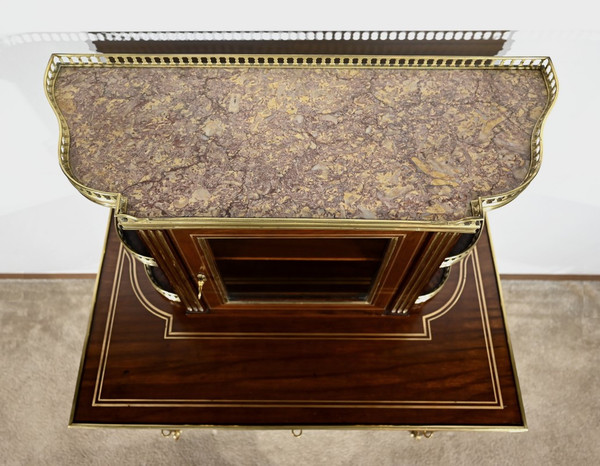 Small Mahogany Showcase Desk, Louis XVI style – Mid-19th century