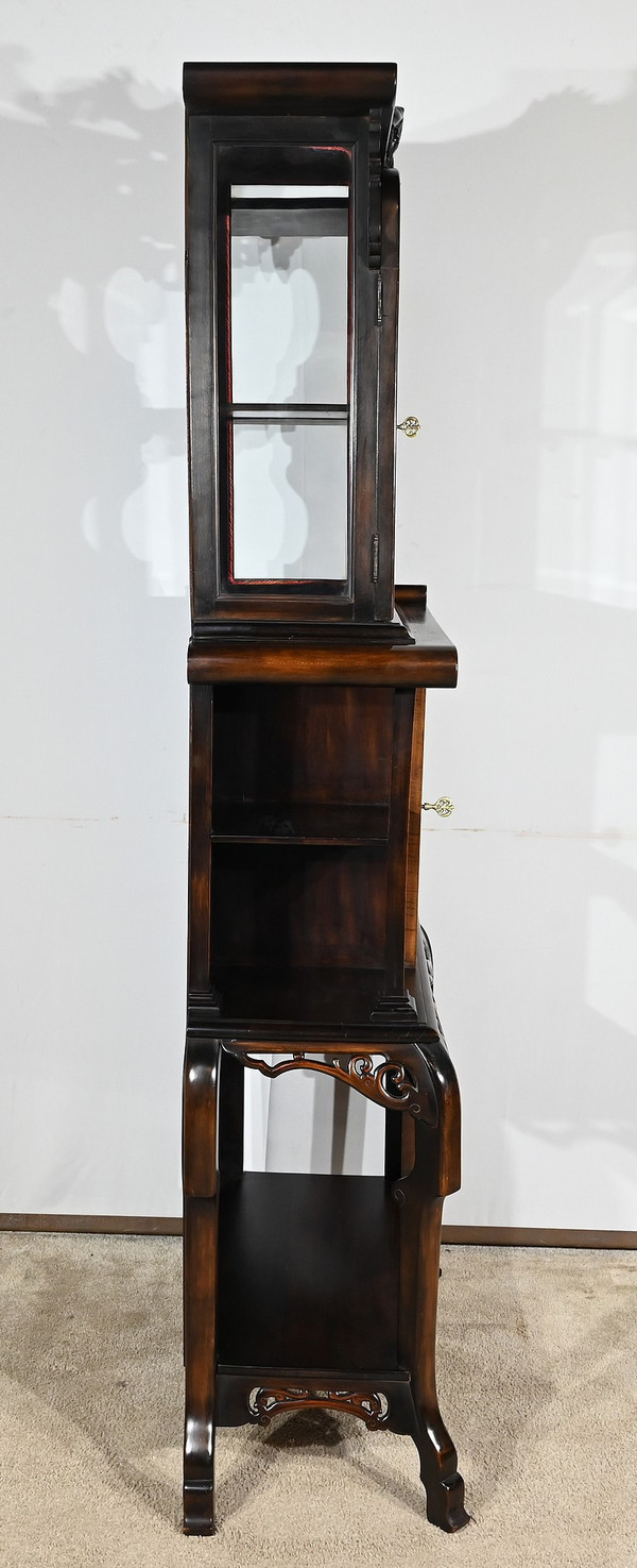 Asian cabinet in stained beech, Viardot taste – Late 19th century